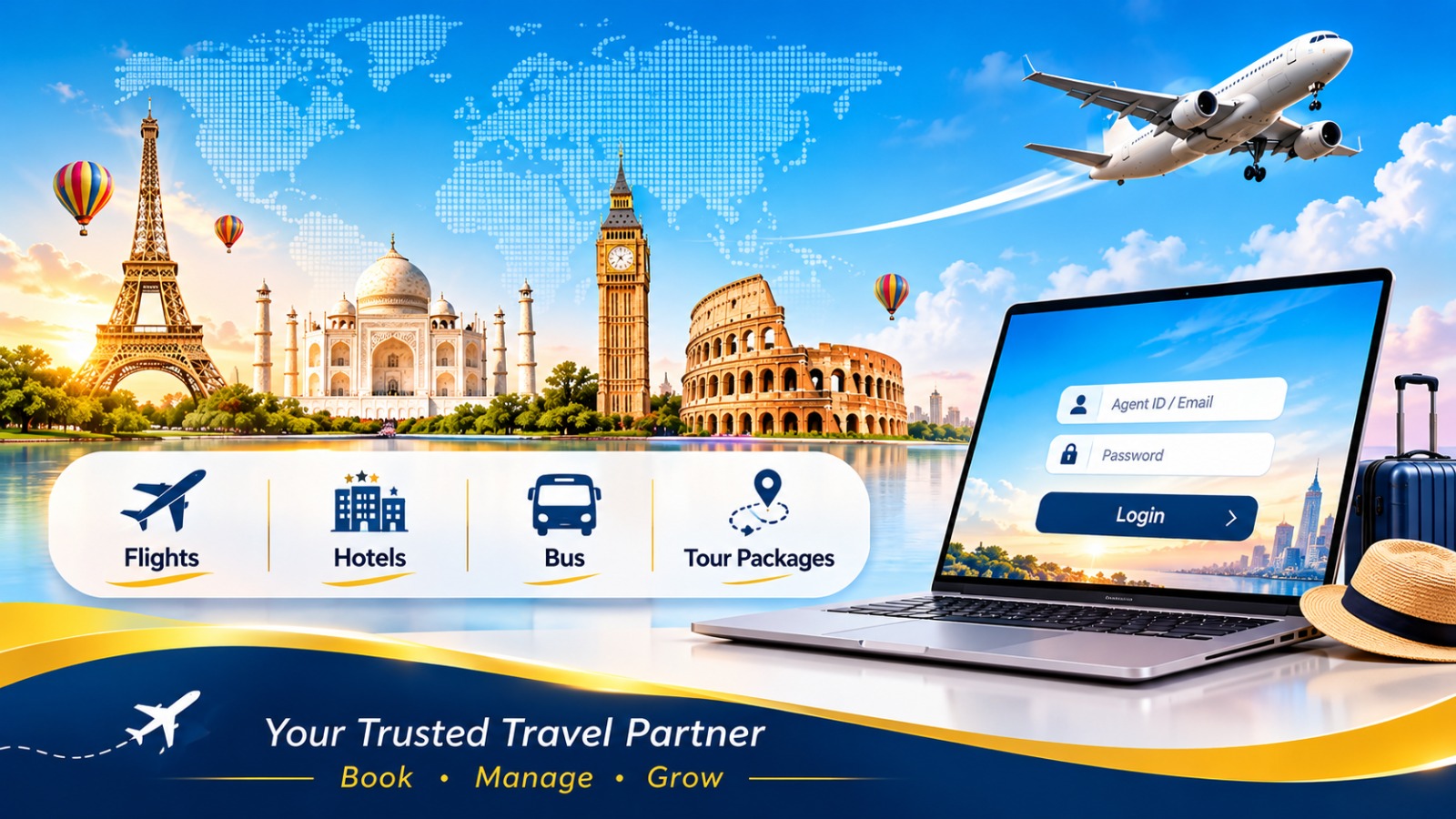 Partner login banner